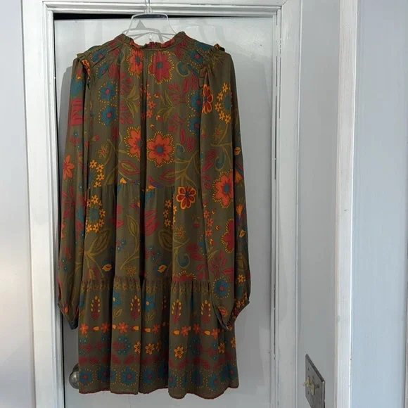 Easel Loose fit RUFFLE dress. Small. NWT pockets - Picture 5 of 8